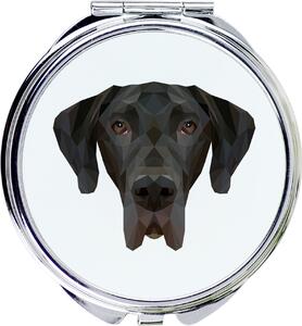 Německý dog, Ulmský dogge, Velký dogge I - Zrcadlo s fotografií a geometrickým potiskem od značky Art-Dog