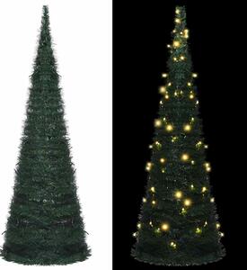 Pop-up umělý vánoční stromek s LED osvětlením zelený 180 cm 321524