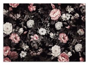 Fototapeta, květiny Pivoňky Růže - 450x315 cm
