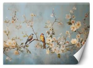Fototapeta, Ptáci na větvi Chinoiserie - 100x70 cm
