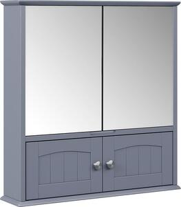 Koupelnová zrcadlová skříňka Vicco Bianco Šedá 56 x 58 cm, Model 57407