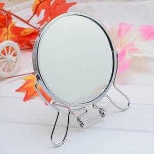 CHPN – Zrcadlo – Zvětšovací zrcadlo – Kosmetické zrcadlo – Holicí zrcadlo – 2x zvětšení – oboustranné – průměr 9 cm – se stojanem
