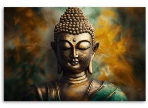 Obraz na plátně, padající listy buddhy - 90x60 cm