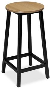 TZB Barová židle FLINT modern oak/černá