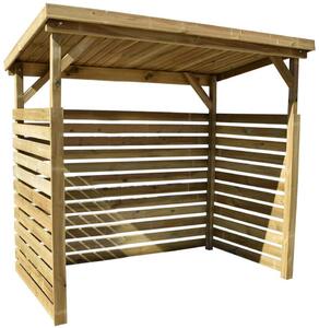 Dřevník 260 x 130 x 204 cm, borovicové dřevo, přírodní WEKA 663