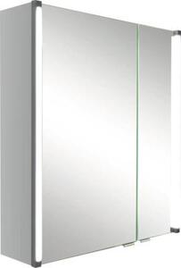 Zrcadlová skříňka s osvětlením basano Salenta 61 x 16,5 x 67 cm šedá 2 dvířka LED IP 20