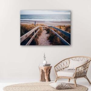 Obraz na plátně Plážová plošina Duny Moře - 60x40 cm
