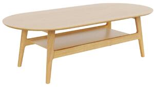 Dubový konferenční stolek Woodman Curved 130 x 60 cm