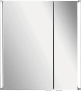 Zrcadlová skříňka s osvětlením basano Salenta 61 x 16,5 x 67 cm šedá 2 dvířka LED IP 20
