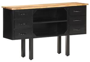 Příborník 110 x 30 x 65 cm masivní hrubý mangovník a ocel 321571
