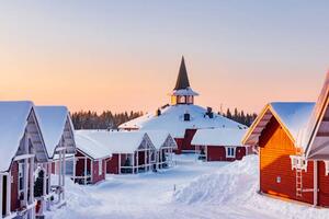 Fotografie Santa Claus village in Rovaniemi, Finland, maydays