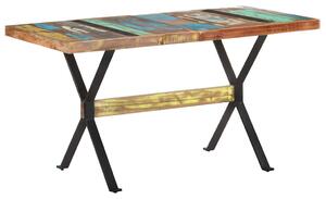 Jídelní stůl 140 x 70 x 76 cm masivní recyklované dřevo 321607
