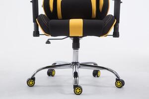Kancelářská židle Brylee černá/žlutá