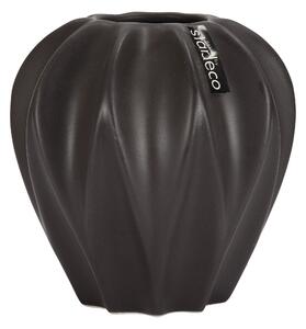 Keramická váza tmavě hnědá 15cm
