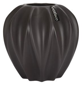Keramická váza tmavě hnědá 18cm