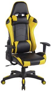 Kancelářská židle Christina černá/žlutá