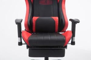Kancelářská židle Damien černá/červená