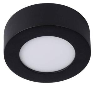 Lucide 28116/11/30 LED přisazené stropní svítidlo Brice 1x8W | 471lm | 3000K | IP44 - stmívatelné, do koupelny, černé
