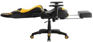Kancelářská židle Isaac černá/žlutá