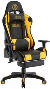 Kancelářská židle Isaac černá/žlutá