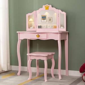 Dětský toaletní stolek Baninni Nella Rosa
