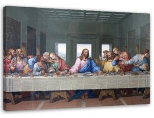 Obraz na plátně Poslední večeře da Vinci - 100x70 cm