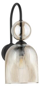 Nástěnné svítidlo SOPHIA 1xE14/10W/230V černá/kouřová béžová