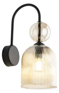 Nástěnné svítidlo SOPHIA 1xE14/10W/230V černá/kouřová béžová