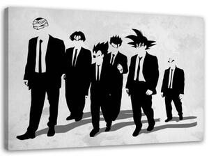 Obraz na plátně Černobílé anime - 60x40 cm