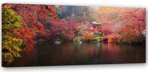 Obraz na plátně Japonská krajina Příroda - 150x50 cm