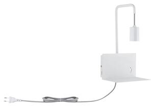 Paulmann 79812 - 1xE27/40W Nástěnné svítidlo s poličkou a USB CALVANI 230V bílá