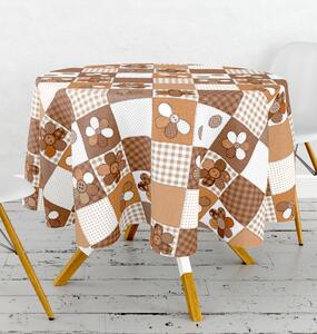 Ubrus PVC kulatý FL-1763-04 - Knoflíkový podzim (různé velikosti)