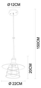 Globo 15086H - Lustr VIEJO 1xE27/60W/230V