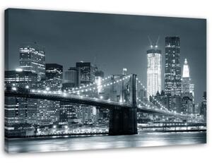 Obraz na plátně New York Manhattan Bridge - 100x70 cm