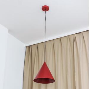 Lustr na lanku ETNA II 1xE27/15W/230V pr. 25 cm červená