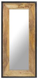 Zrcadlo 110 x 50 cm masivní mangovníkové dřevo 321631