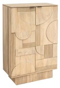 Barová skříň ART DECO WHITE 140 CM masiv mango Nábytek | Úložné prostory | Vinotéky a bary
