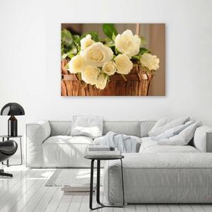 Obraz na plátně Kytice růží Květinová příroda - 100x70 cm