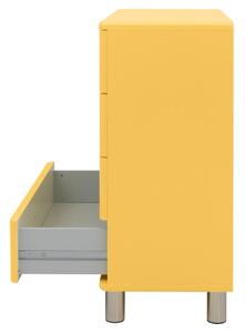 Žlutá vysoká komoda 86x92 cm Malibu - Tenzo