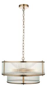 Endon 110944 - Lustr na řetězu RIDGETON 5xE14/6W/230V mosaz