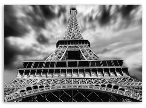 Obraz na plátně Eiffelova věž Paříž Architektura města - 60x40 cm