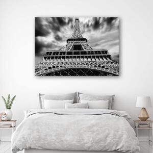 Obraz na plátně Eiffelova věž Paříž Architektura města - 60x40 cm