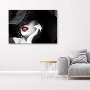 Obraz na plátně Ženský klobouk Glamour - 60x40 cm