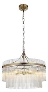 Endon 99166 - Lustr na řetězu MARIETTA 5xE14/7W/230V mosaz/čirá