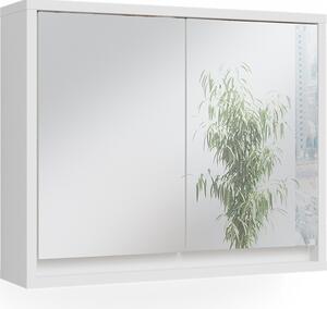 Koupelnová zrcadlová skříňka Vicco Mila Bílá 55 x 45 cm, Model 37571