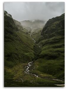 Obraz na plátně Horská mlha Řeka Příroda - 40x60 cm