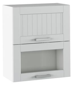 Horní kuchyňská skříňka Janne Typ 8 (světle šedá + bílá)