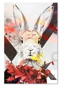 Obraz na plátně Abstraktní barevný králík - 40x60 cm