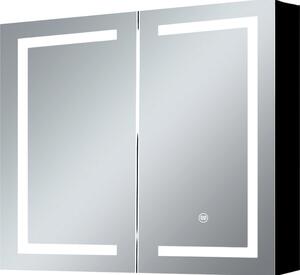 SensaHome zrcadlová skříňka s LED osvětlením - Koupelnová skříňka - 3 barvy LED - 60 x 65 cm