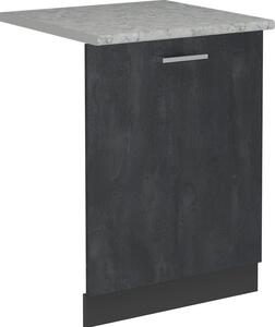 Čelní panel myčky Vicco R-Line Černý beton 60 cm s pracovní deskou, Model 55102
